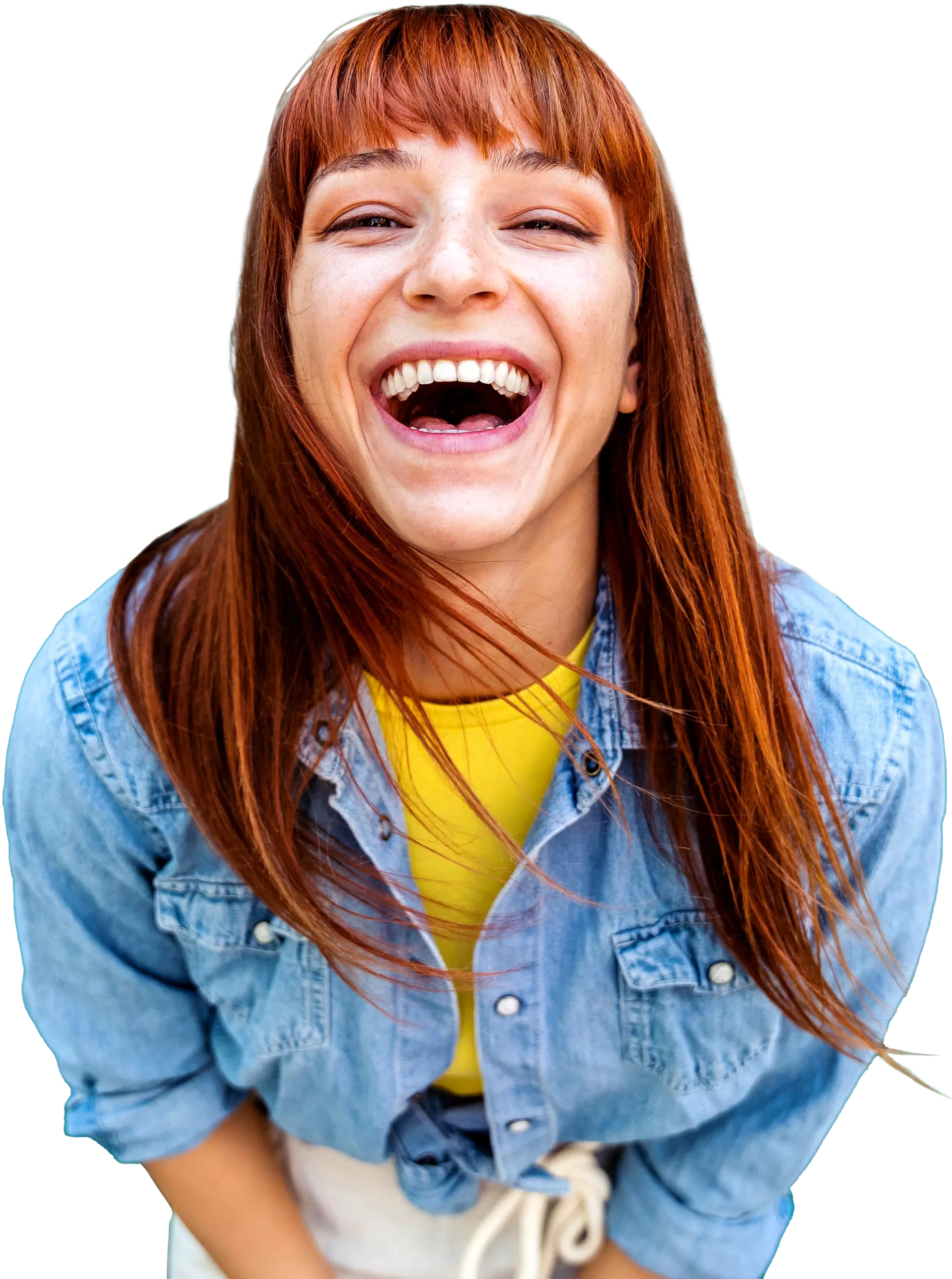 excited woman